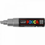 Uni posca verfmarker 8k zilver - beitelpunt 8mm