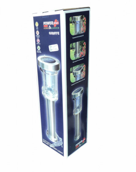 buitenlamp Giraffe solar led 60 x 15,2 cm RVS zilver