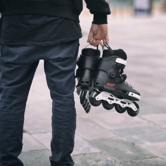 inlineskates Next 80 unisex zwart maat 40-41