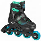 Playlife Inline skates Joker hardboot 82A zwart/groen mtmt 31-34