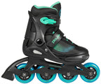 inline skates Joker hardboot 82A zwart/groen mt 34-37