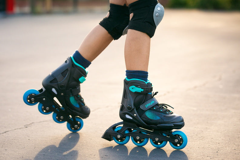 inline skates Joker hardboot 82A zwart/groen mt 34-37