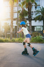 Playlife Inline skates Joker hardboot 82A zwart/groen mtmt 31-34