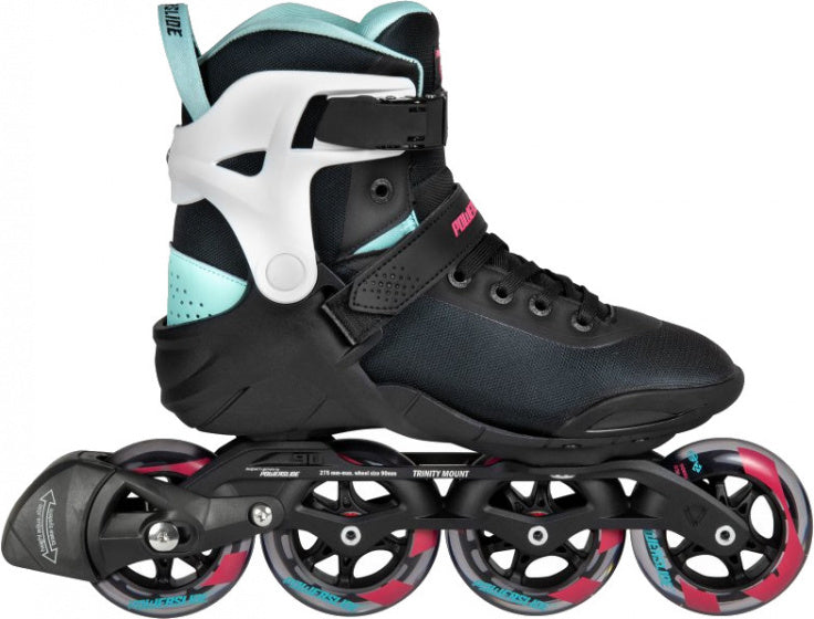 Inline skates Radon Teal 90 softboot 83A zwart mt 41