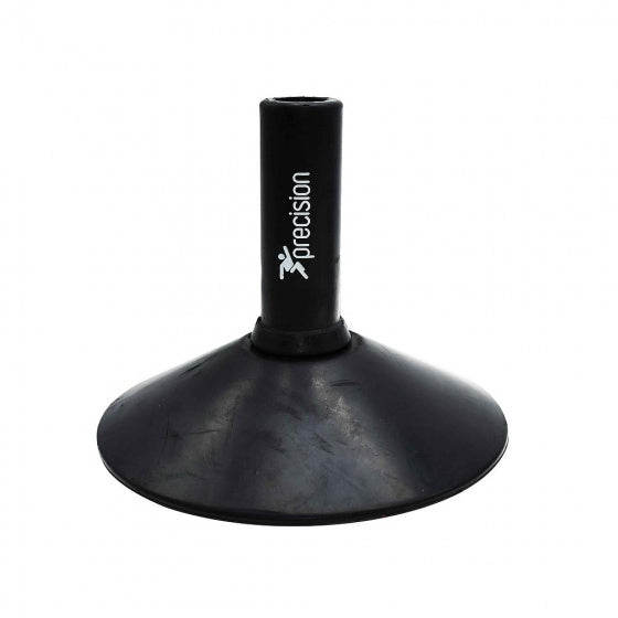 Precision - rubberen voet voor sportpalen cornvervlagstok - diameter 32mm - rubber - zwart