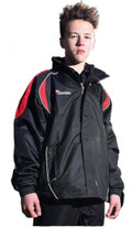 sportjakc Ultimate Rain Jacket junior zwart/rood maat mt L