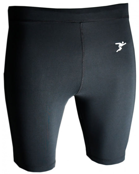 korte thermobroek heren polyester zwart mt S
