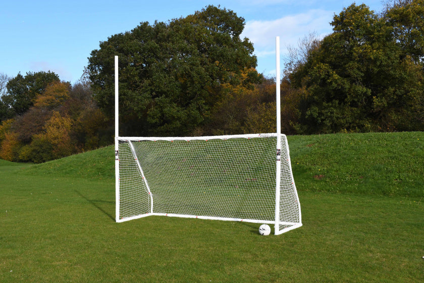 voetbaldoel GAA 366 x 183 cm ABS wit 5-delig