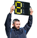 Precision wisselbord 50 x 30 cm zwart 2-delig - voetbal