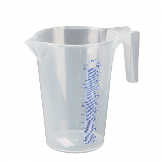 Pressol maatbeker - 1 liter - transparant - kunststof - litermaat