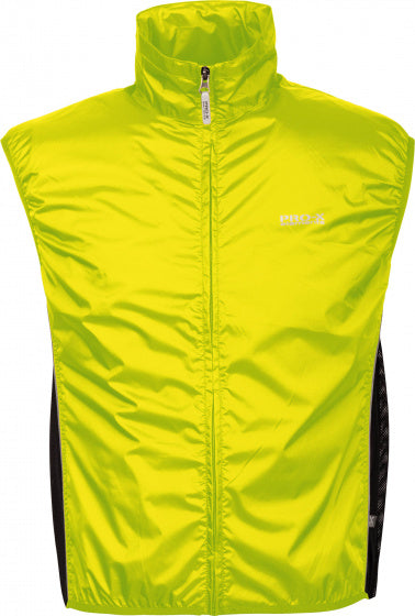 fietsvest heren polyamide geel maat S
