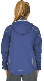 fietsjack Layla dames polyester blauw maat 40