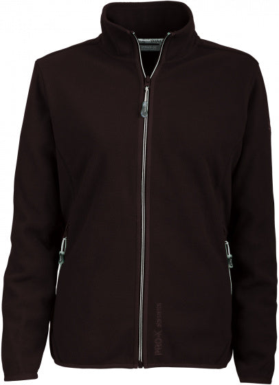 Pro-x elements Fleecejack Britta dames polyester zwart maat 40