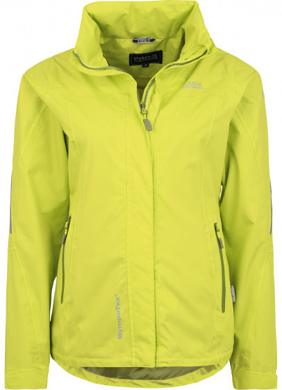 outdoorjas Carina dames polyester lime maat 48