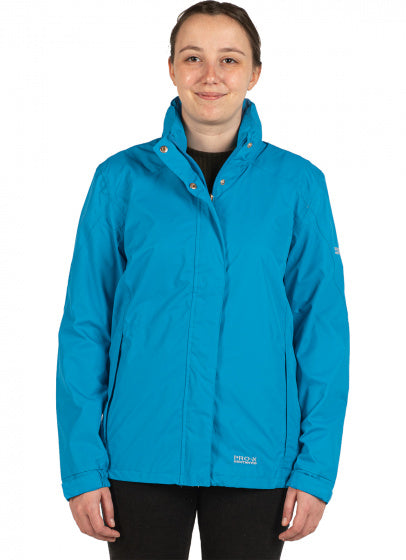 outdoorjas Carrie dames polyester lichtblauw mt 34