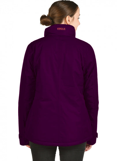 outdoorjas Cindy dames polyester paars maat 36
