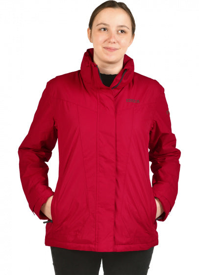 outdoorjas Cindy dames polyester rood maat 42