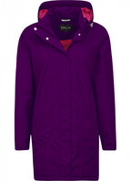 outdoorjas Claire dames polyester paars maat 44