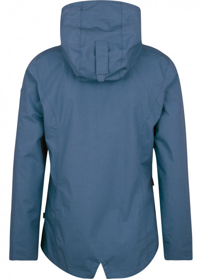 outdoorjas Hedda dames polykatoen blauw maat 46