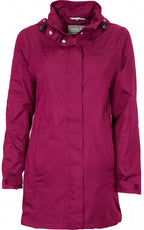 outdoorjas Jenna dames polyester fuchsia maat 56