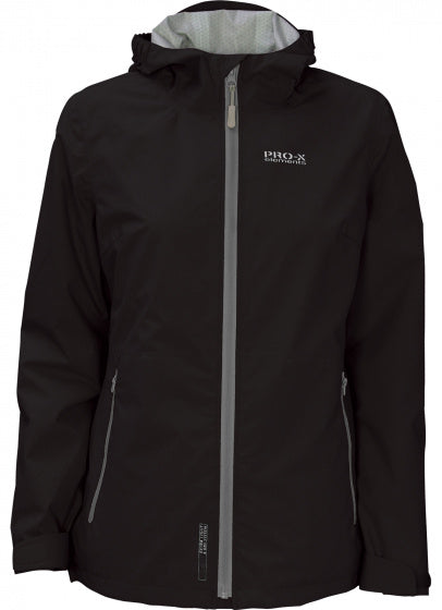 outdoorjas Kim dames polyamide zwart maat 38