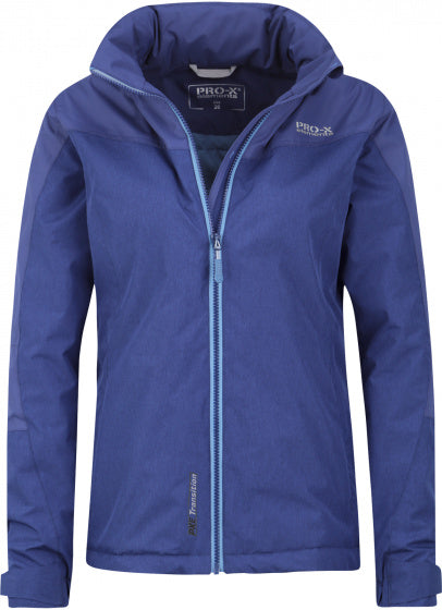 outdoorjas Liane dames polyester blauw maat 46