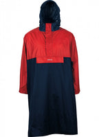 regenponcho Davos polyamide navy/rood maat XS/S