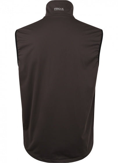 softshellvest Mateo heren polyester antraciet mt XXL