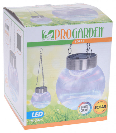 padverlichting solar 45 x 14 cm polypropyleen/staal zilver