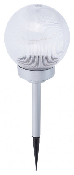 padverlichting solar 45 x 14 cm polypropyleen/staal zilver
