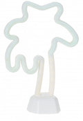 decoratielamp neon palmboom 27 cm PVC groen/geel