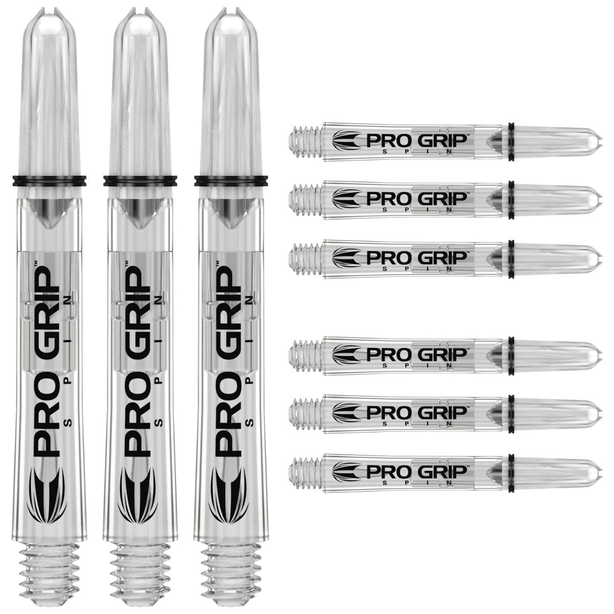 Target Pro Grip Spin 3 sets Medium Clear