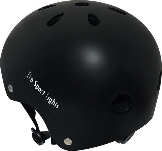 fietshelm junior polystyreen zwart maat s