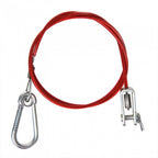 Proplus Breekkabel voor oplooprem 100 cm rood met gaffel