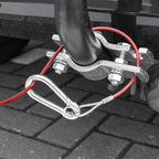 Proplus Breekkabel voor oplooprem 100 cm rood met gaffel
