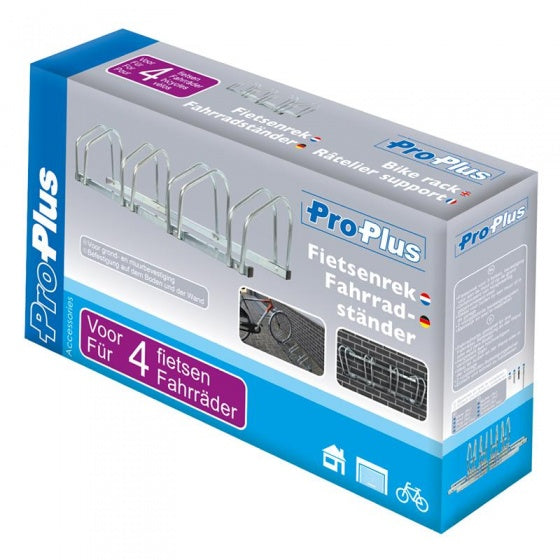 Superior proplus fietsenrek voor 4 fietsen muur of grond staal