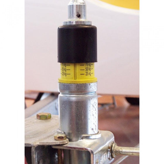 neuswiel met weegfunctie 48 mm rubber 220 x 65 mm