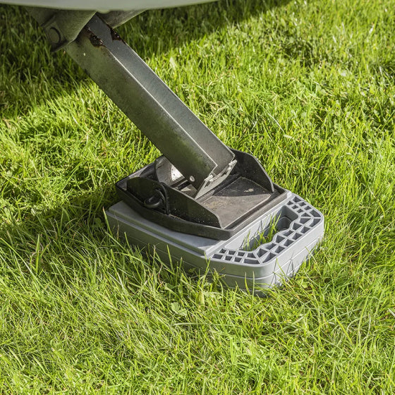 Proplus Onderlegplaten met handvat lichtgrijs 4 stuks