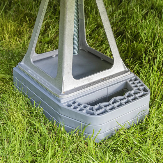 Proplus Onderlegplaten met handvat lichtgrijs 4 stuks