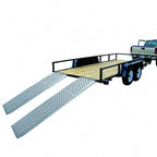 oprijplaat aluminium 183 x 25 cm zilver 500 kg per stuk