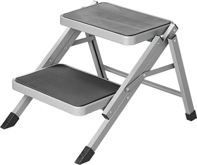 Proplus Opstapje vouwbaar 2 treden 59,5 x 49 x 39 cm grijs