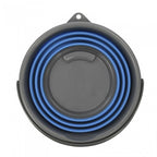 opvouwbare emmer siliconen/kunststof 10 liter blauw