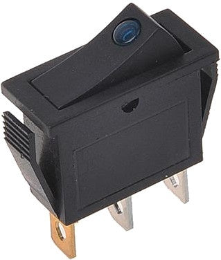 wipschakelaar met led-lampje 125-230 Volt blauw