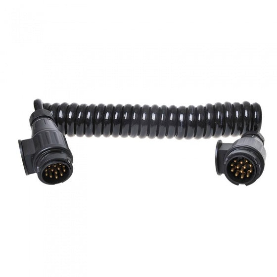 spiraalkabel 13-aderig PVC 13-polig zwart 3,5 meter