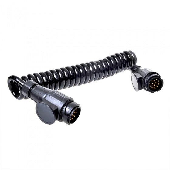 spiraalkabel 13-aderig PVC 13-polig zwart 3,5 meter