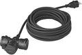 Proplus Verlengkabel Schuko 3-voudig 25 meter 3x1,5mm² zwart