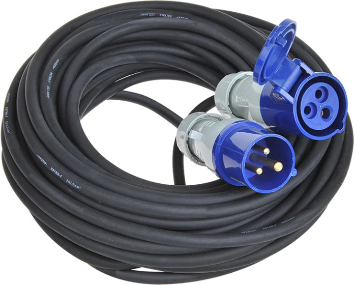 Proplus Verlengkabel CEE 10 meter 3x2,5mm² zwart/blauw
