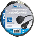 Proplus Verlengkabel Schuko 5 meter 3x1,0mm² zwart
