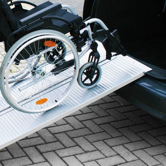 Proplus Vouwbare oprijplaat aluminium rolstoel 122 x 73 cm 270 kg
