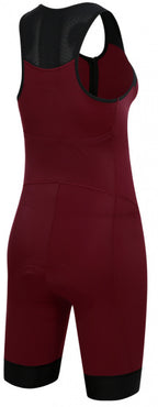 fietsbroek P-Bella dames polyamide bordeaux maat 36